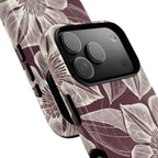 Vintage Bloom Burgundy iPhone MagSafe Case