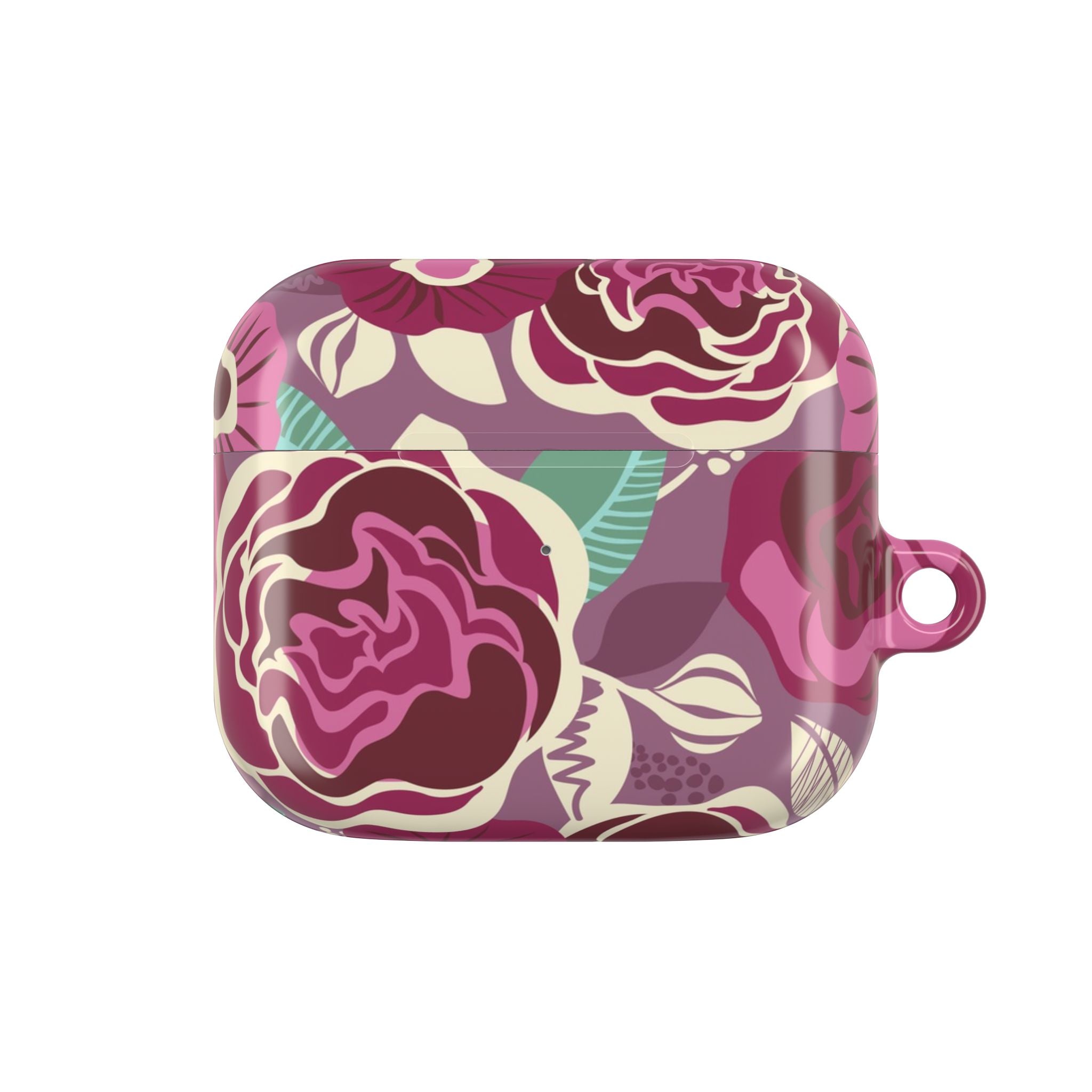 Tea Rose Burgundy AirPods Case
