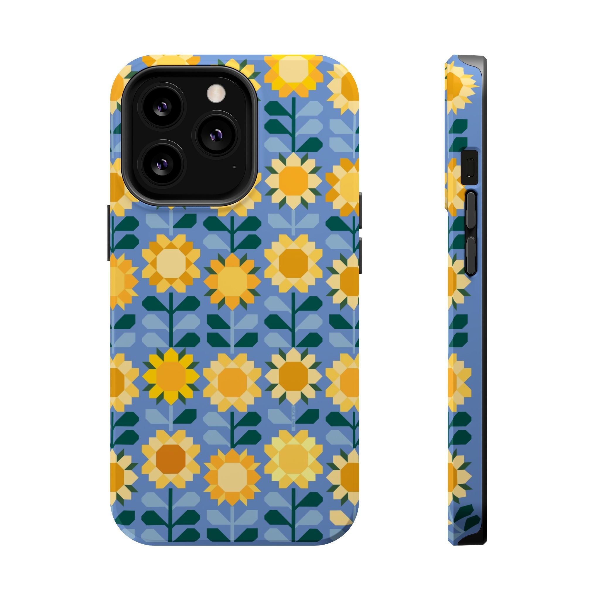Sunflowers MagSafe tough case for iPhone 13 Pro - glossy vibrant sunflower cover