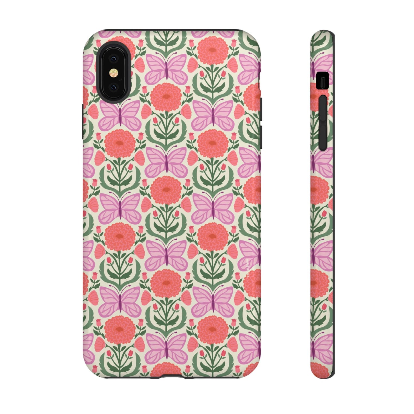 Pink Butterfly iPhone Case - Nature Inspired Design