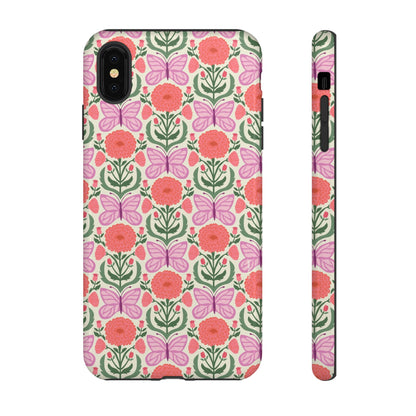 Pink Butterfly iPhone Case - Nature Inspired Design