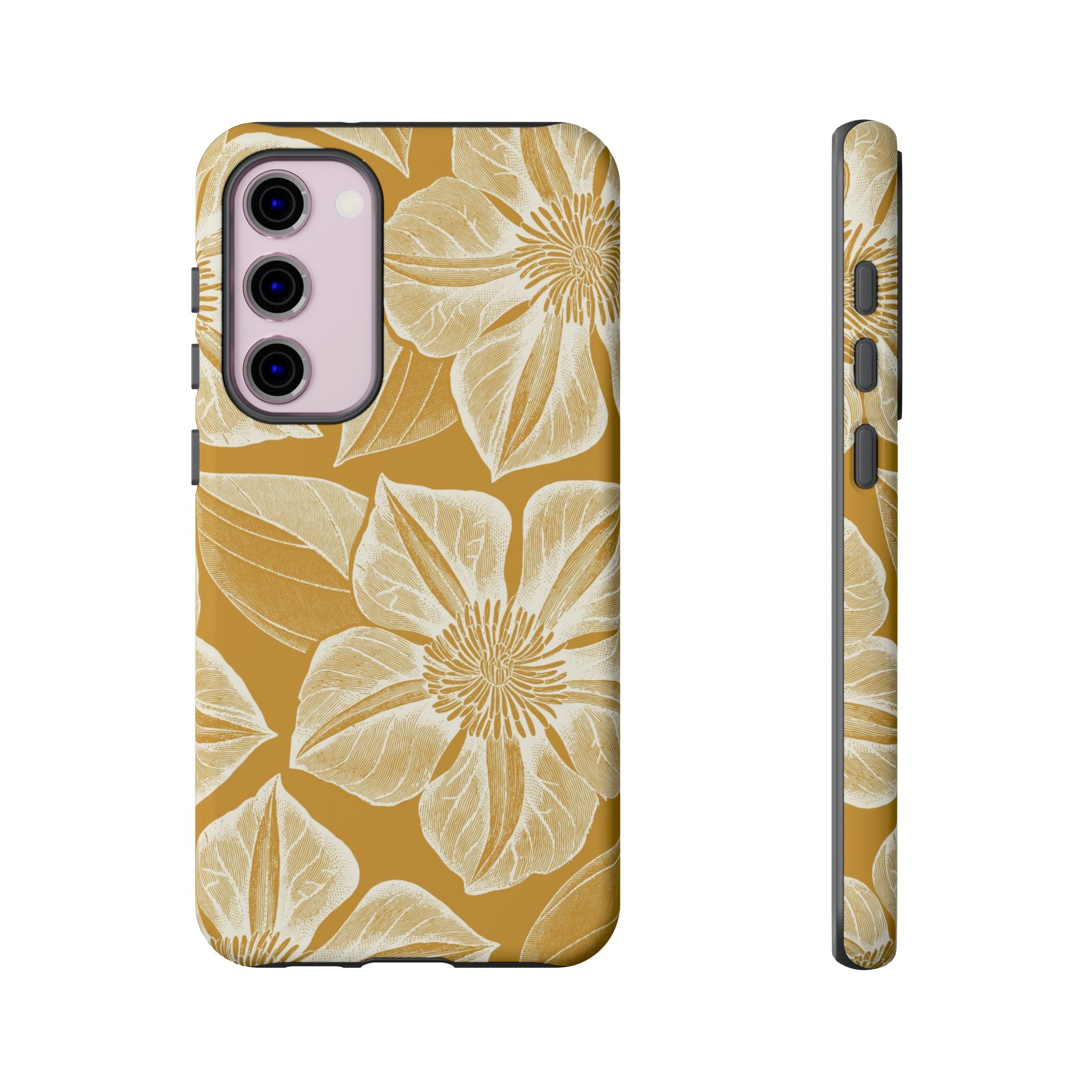 Vintage Bloom Gold Samsung Case