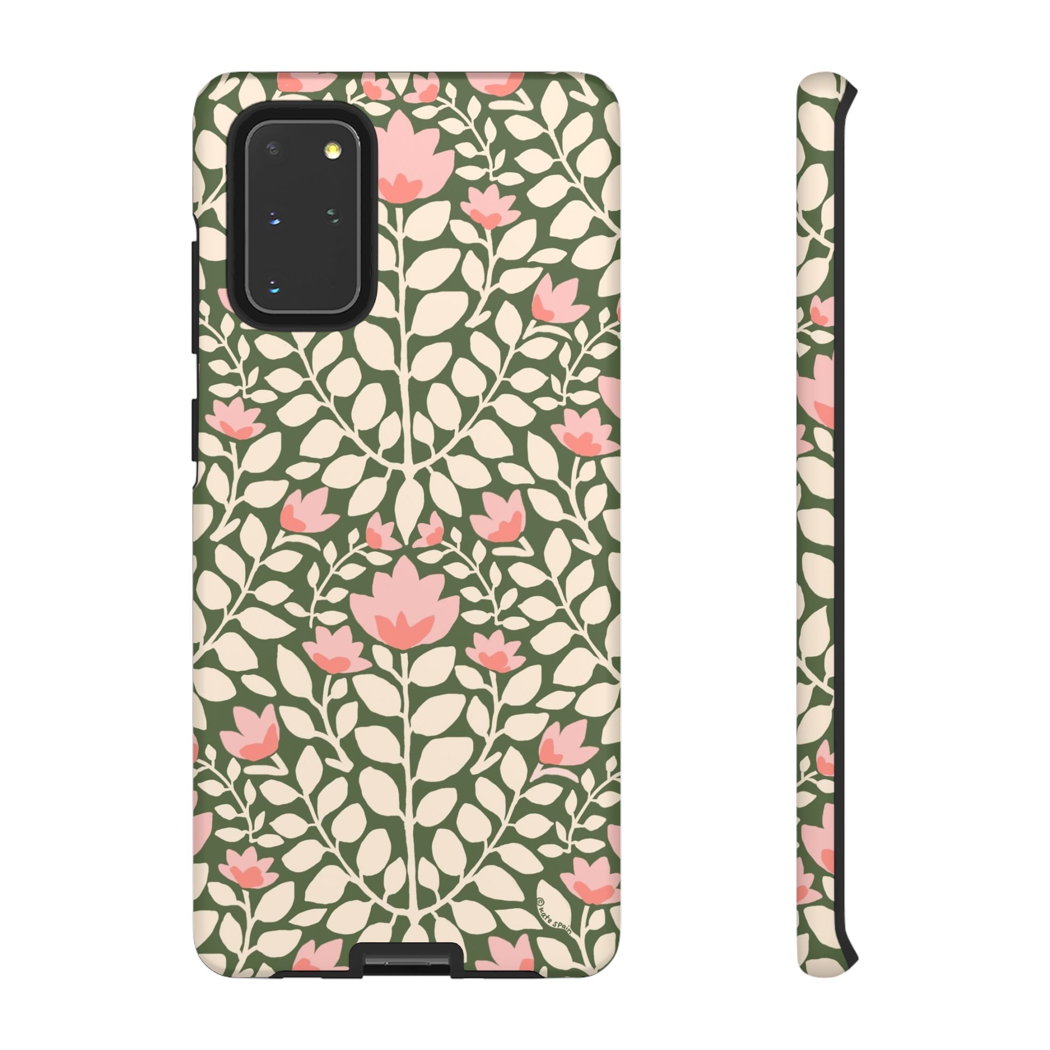 Wild Vines Samsung Galaxy S20+ Case – Matte | green, cream, blush botanical vine floral print