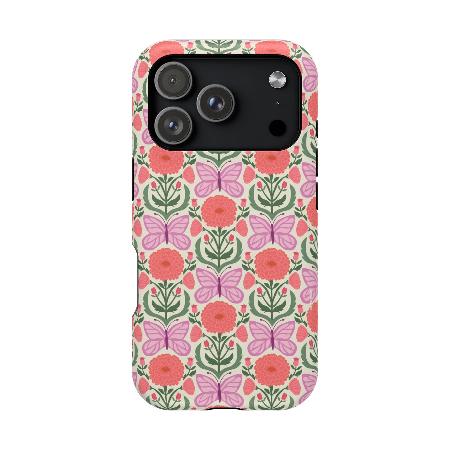 Pink Butterfly MagSafe iPhone Case - Fresh from the Fields