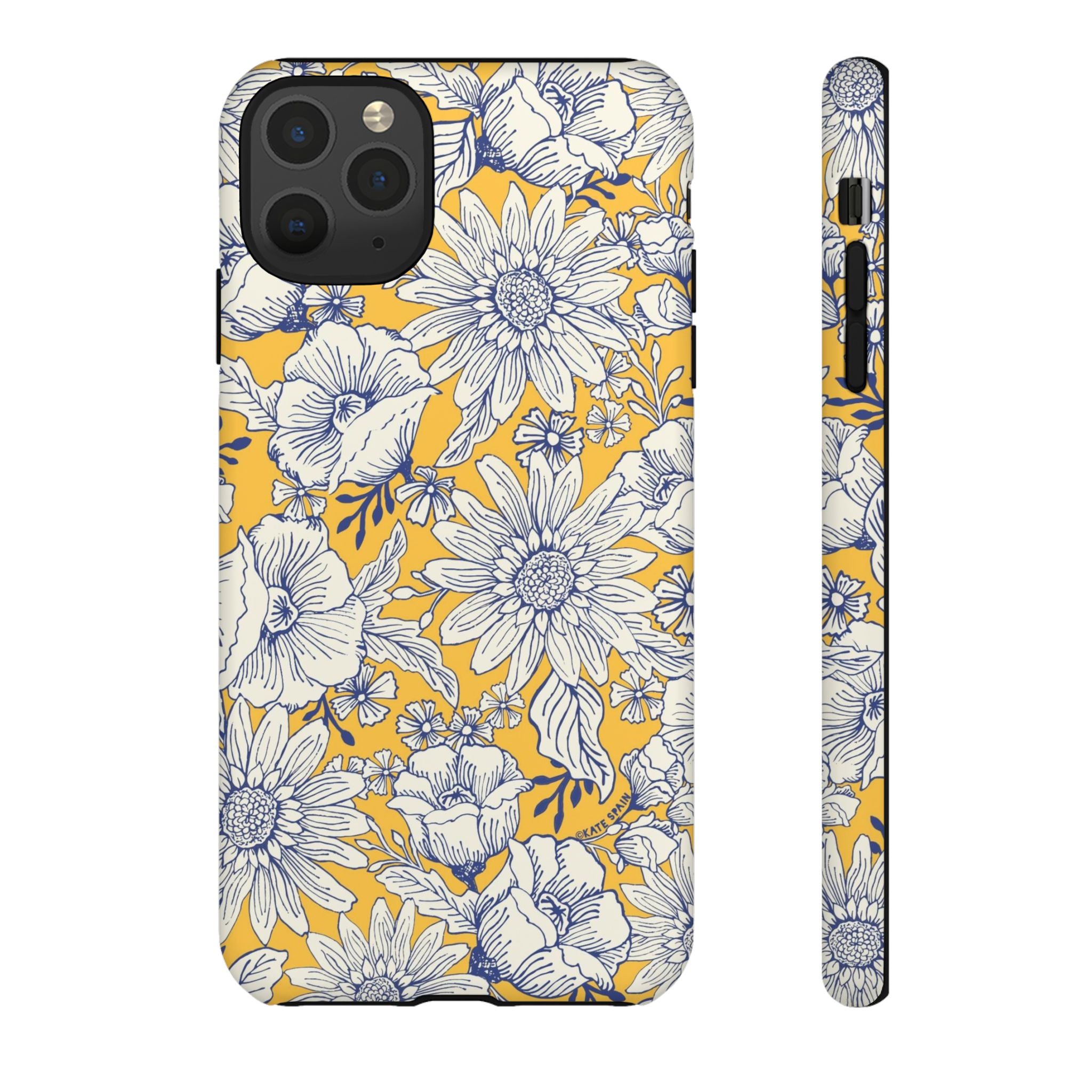 iPhone 11 Pro Max case with Jardin floral pattern in matte finish