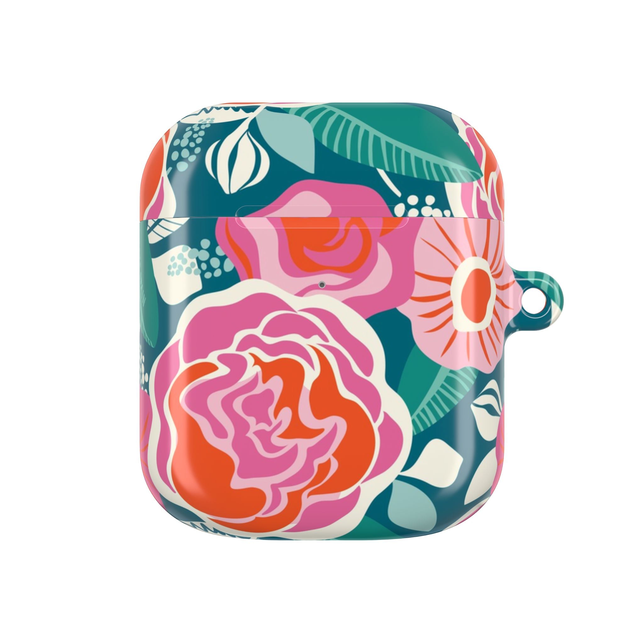 Tea Rose Teal AirPods Case