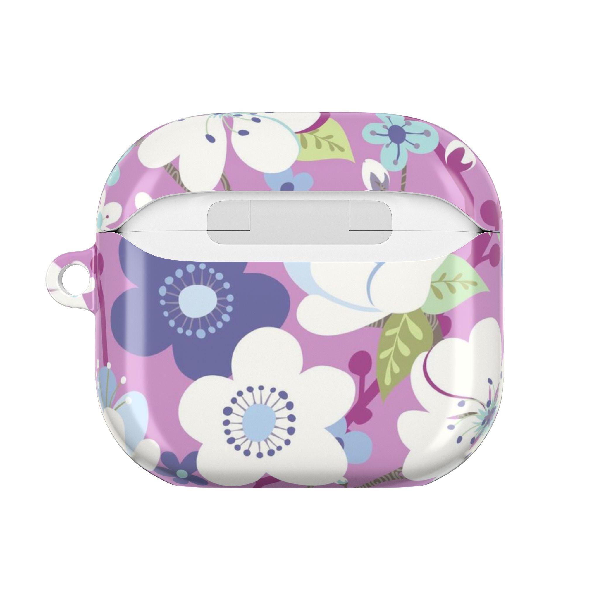 Purple Cherry Blossom AirPods Case