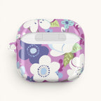 Purple Cherry Blossom AirPods Case