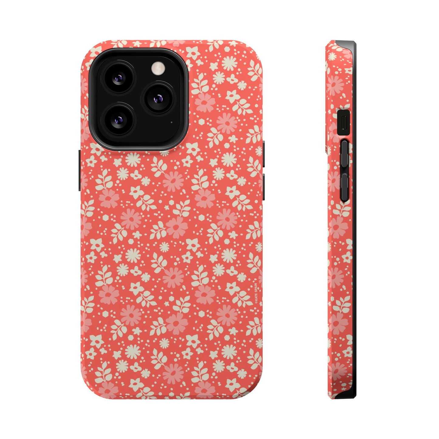 Petaline Floral Daisy Coral MagSafe Case