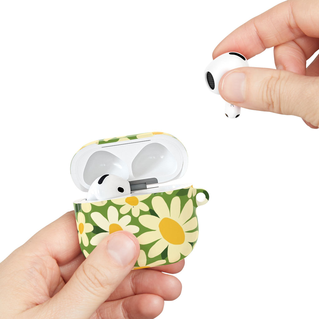 Shasta Daisy Green AirPods Case