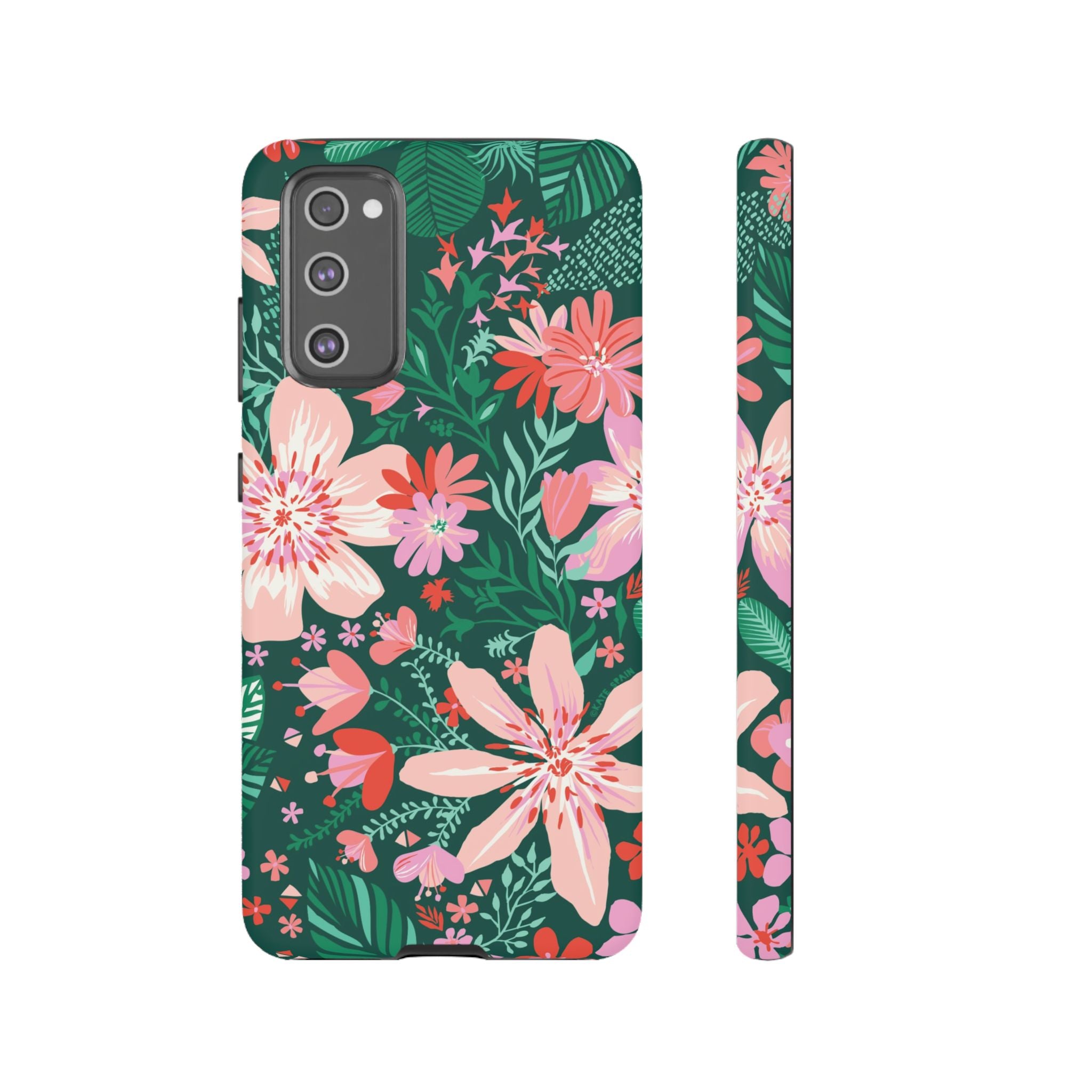 Tropical Bonaire Samsung Galaxy S20 FE Case – Matte | jade, pink, white tropical floral botanical print