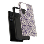 Lily Plum Samsung Galaxy S25 Ultra Glossy case — dual-layer construction detail — tough botanical phone case by Kate Spain
