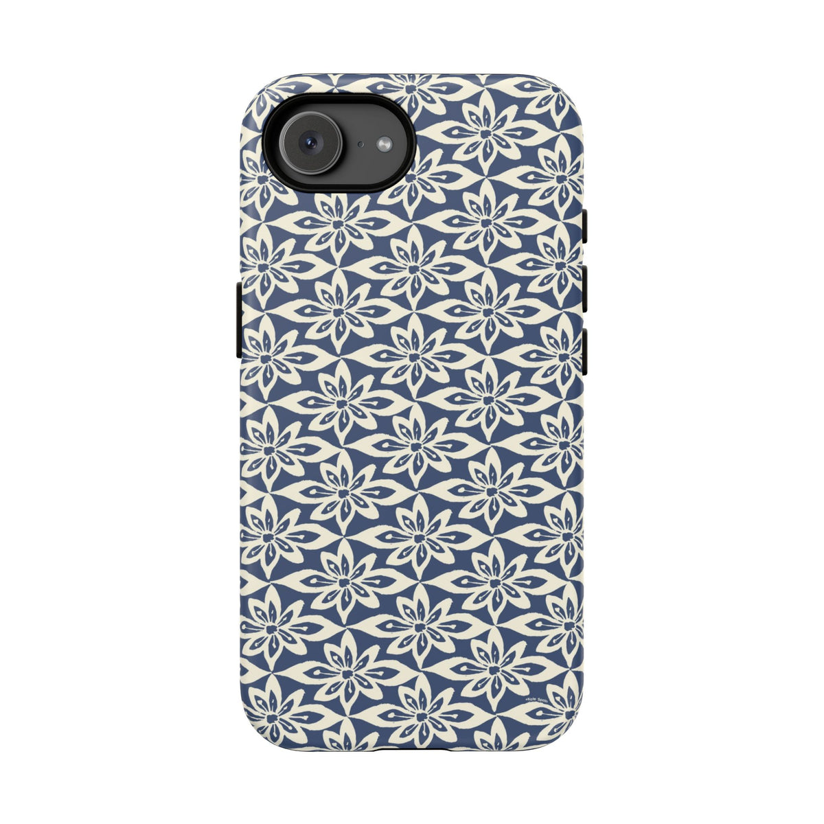Lily Navy Blue iPhone Case