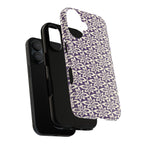 Lily Plum iPhone 17 Case – Glossy | dual-layer construction detail — tough botanical phone case by Kate Spain