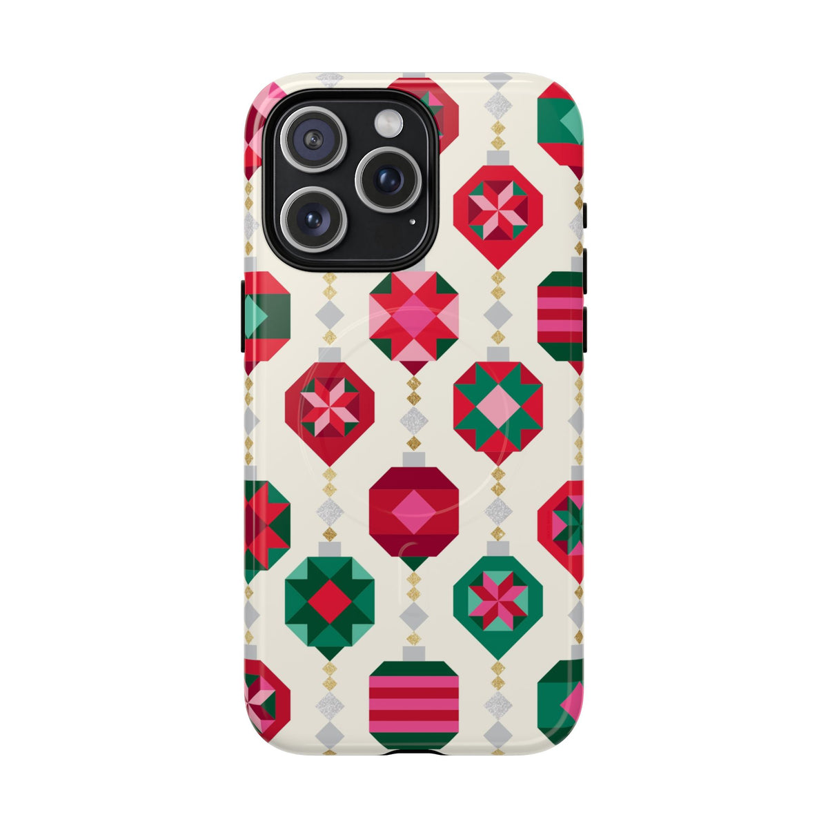 Felicity Ornaments MagSafe iPhone 15 Pro Max Case – Glossy | holiday ornament print