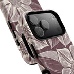 Vintage Bloom Burgundy iPhone MagSafe Case