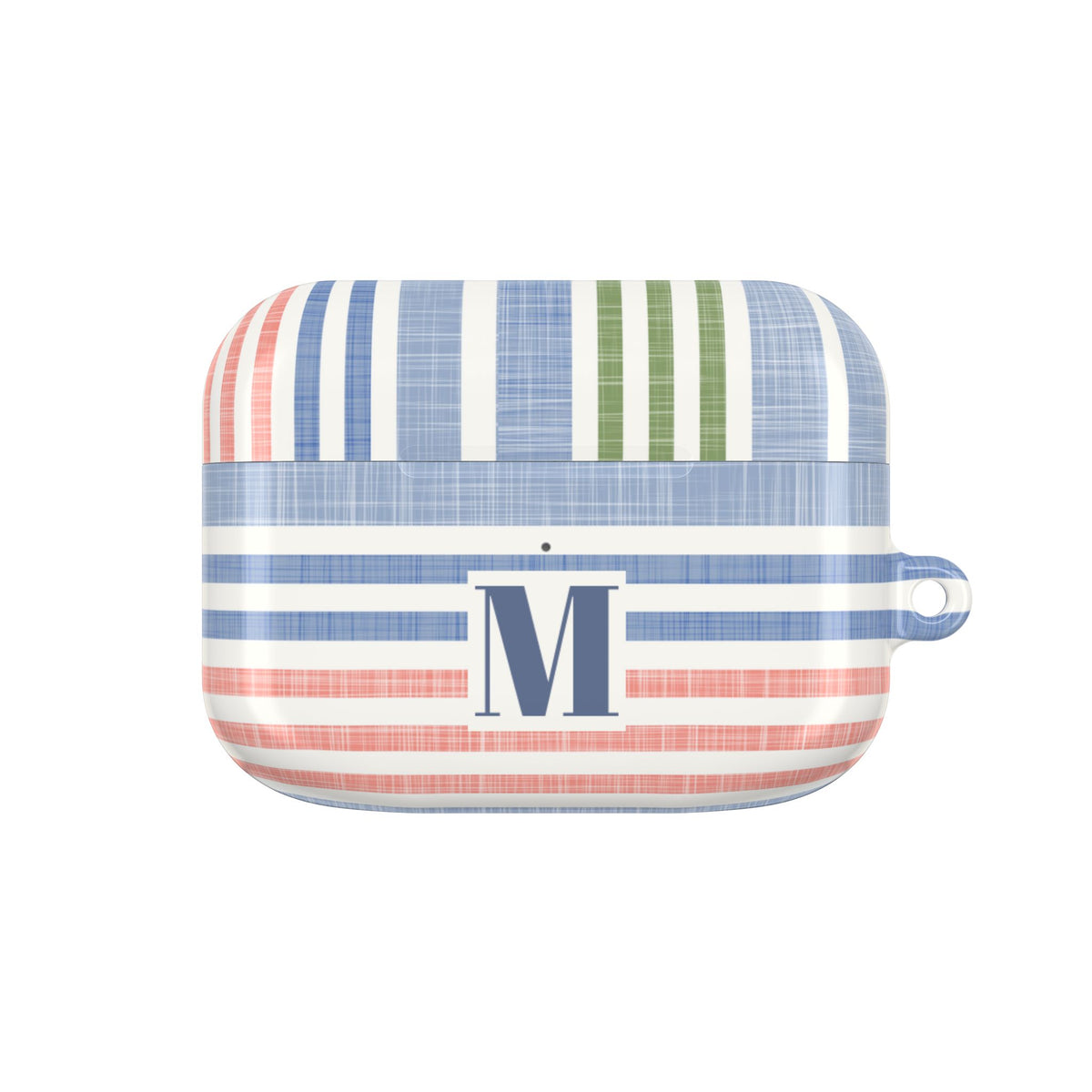 Cabana Stripe Pastel AirPods Case Initial