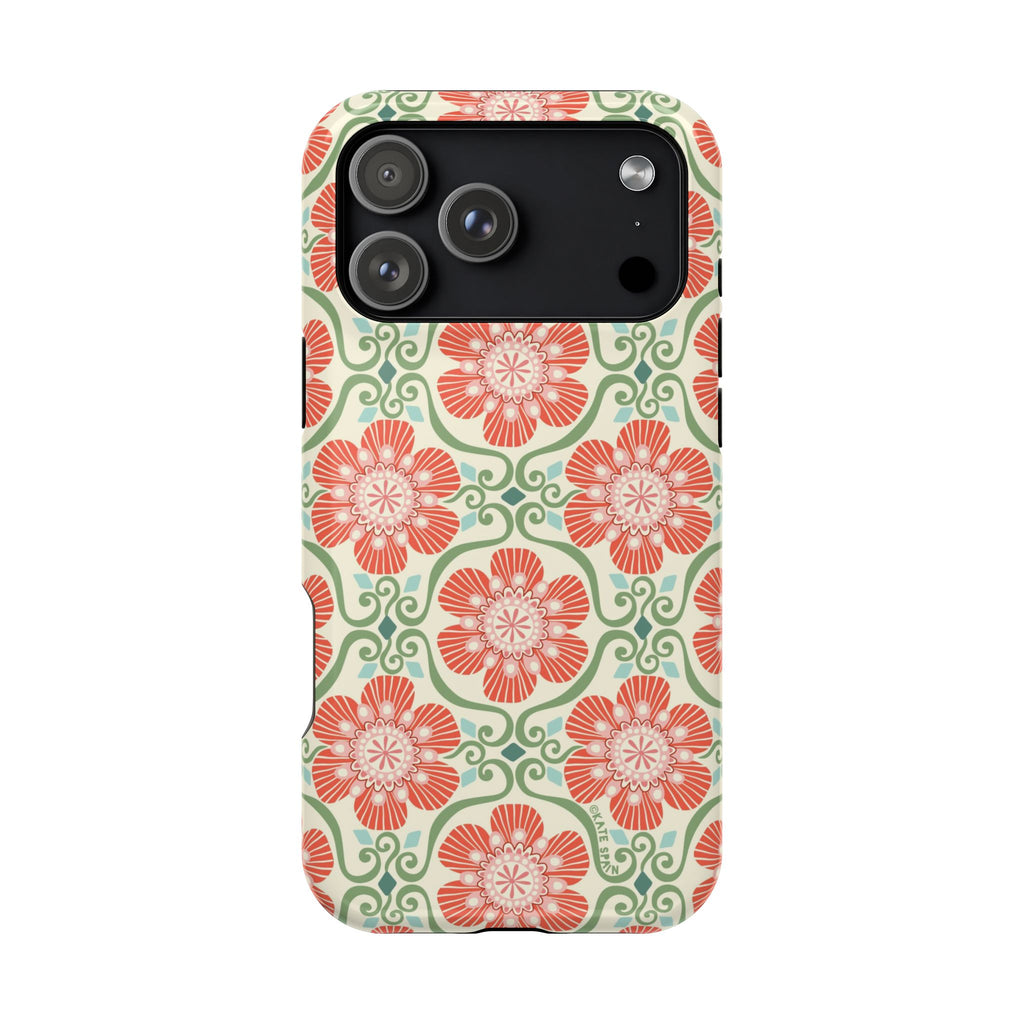 Barcelona Flowers MagSafe iPhone Case