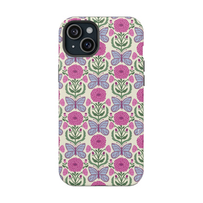 Butterfly MagSafe iPhone Case - Elegant Nature Art