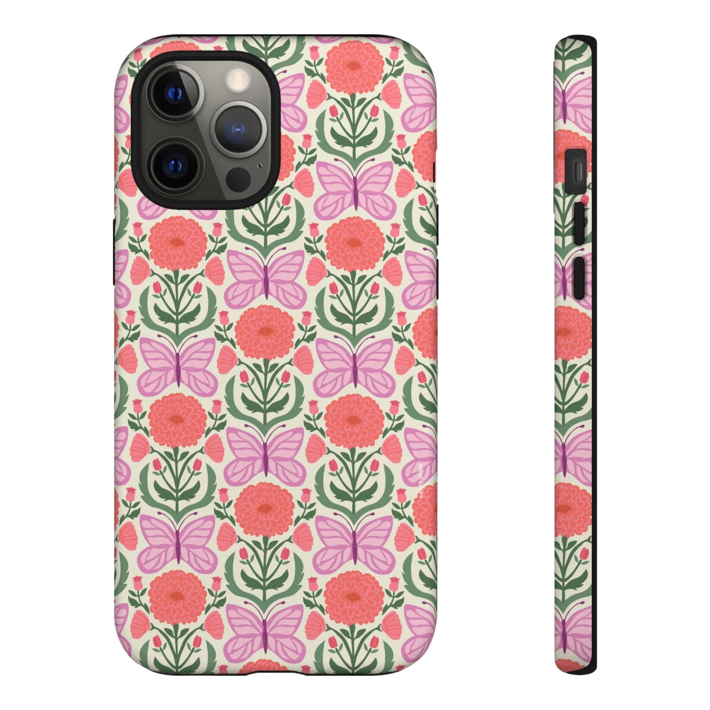 Pink Butterfly iPhone Case - Nature Inspired Design