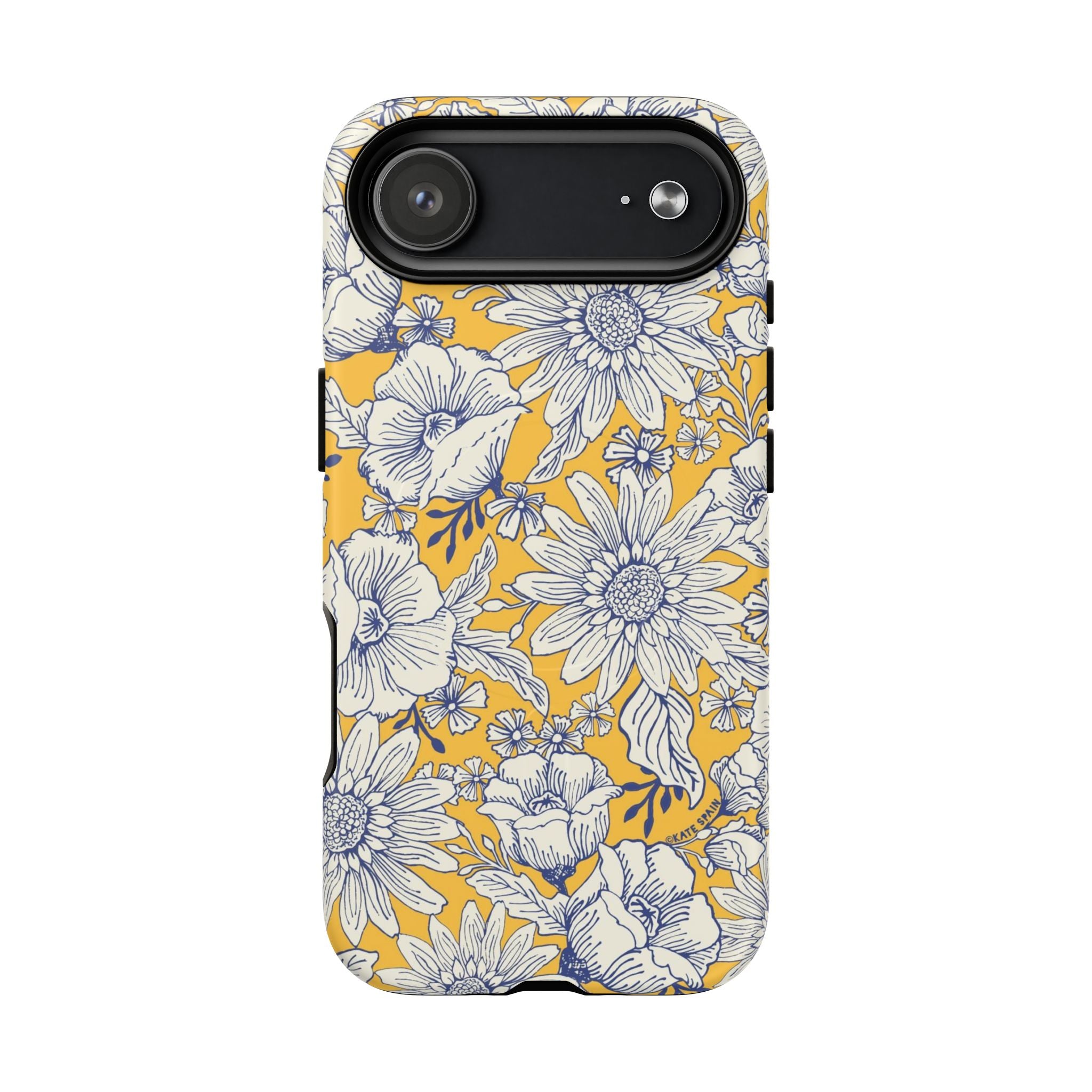 Jardin Yellow MagSafe iPhone 17 Air Case – Matte | yellow and cream botanical garden print