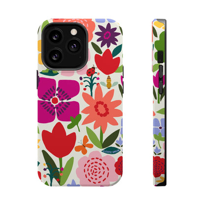 Happy Blooms iPhone MagSafe Tough Case