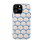 Seashells MagSafe iPhone 13 Pro Max Case – Glossy | periwinkle, cream, blush scallop shell print