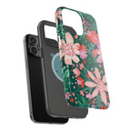 Bonaire MagSafe iPhone Case – exploded side view showing dual-layer construction and MagSafe magnet array