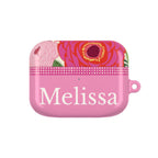 Bloomerie Fuchsia Personalized AirPods Case