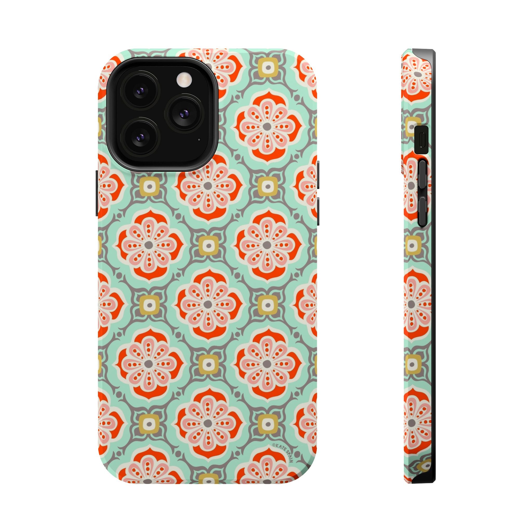 Alhambra MagSafe case for iPhone 13 Pro Max - glossy Moroccan geometric design