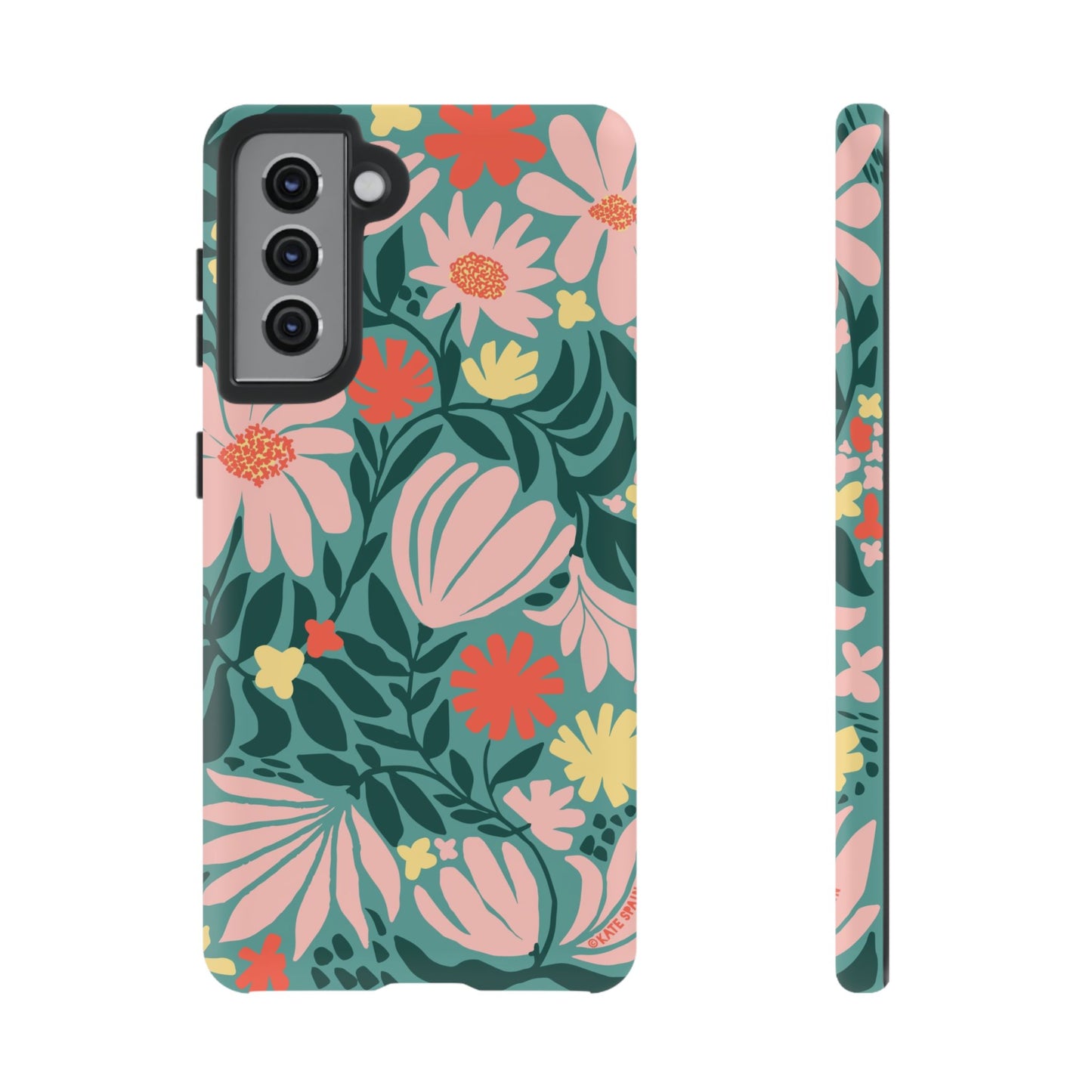 Botanica Teal Samsung Tough Case Samsung Galaxy S21 Matte