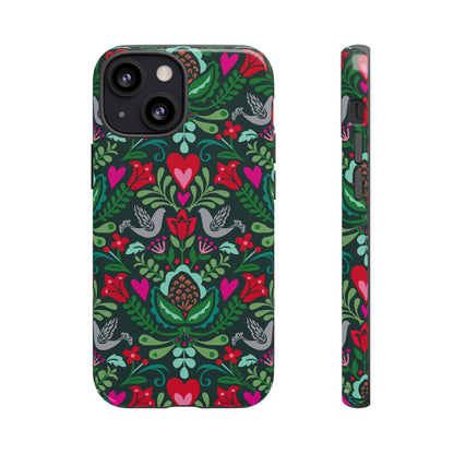 Rosemaling iPhone Tough Case iPhone 13 Mini Glossy