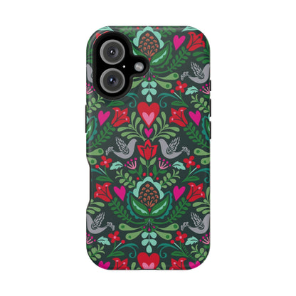 Rosemaling iPhone MagSafe Tough Case iPhone 16 Matte