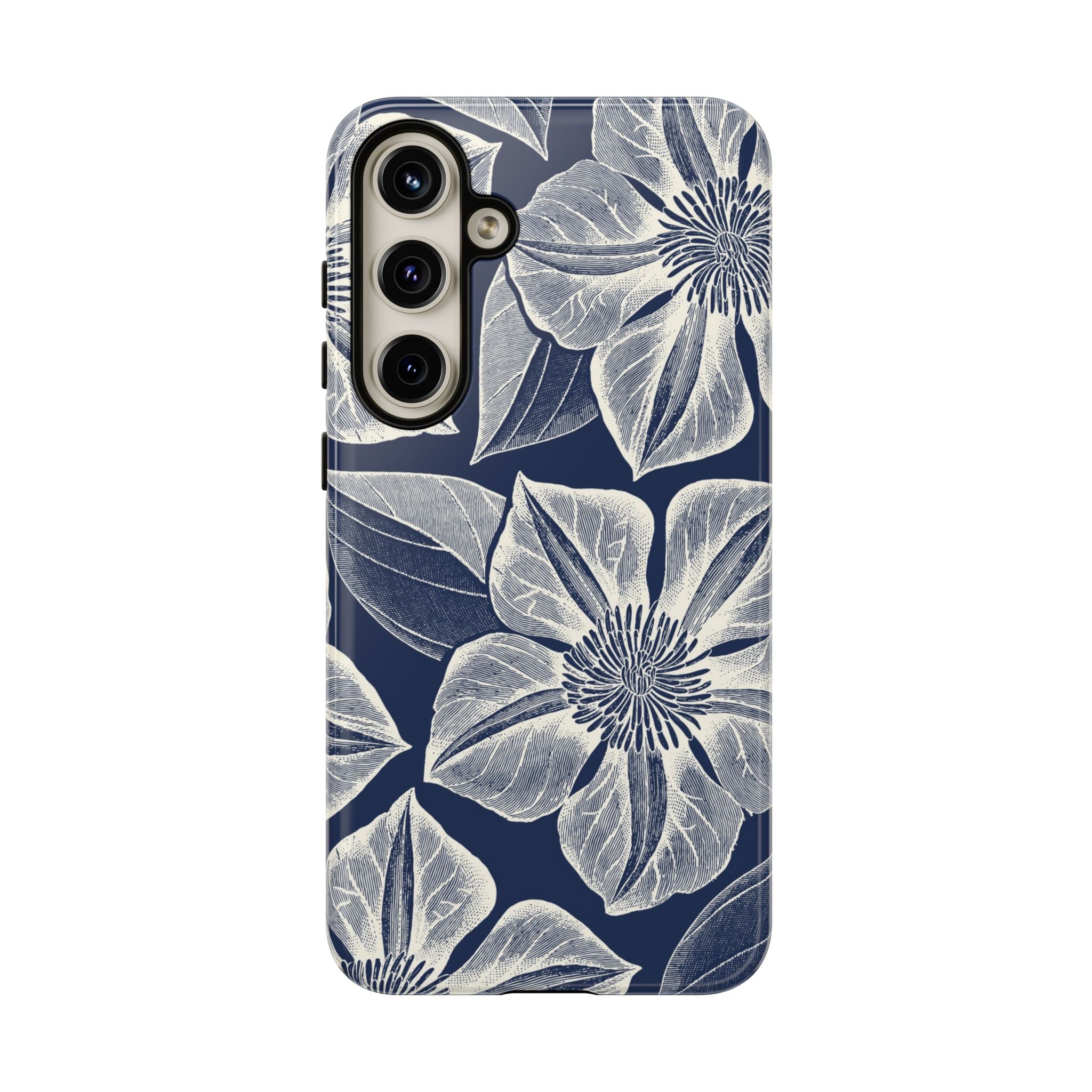 Vintage Bloom Navy Samsung Case