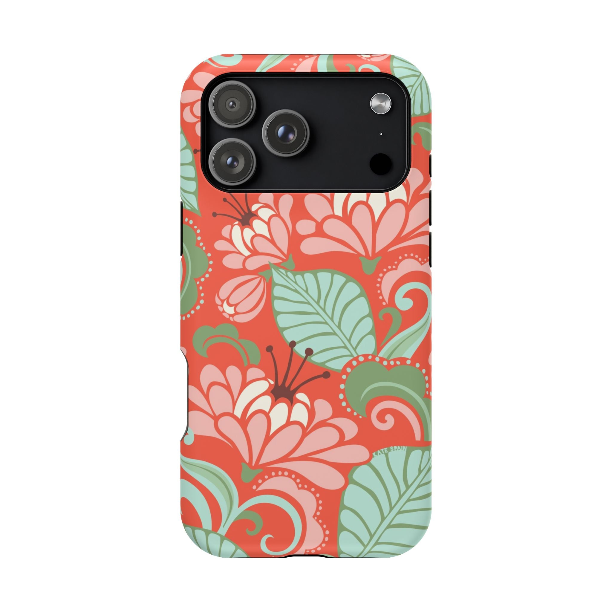 iPhone 17 Pro Max MagSafe case with Sarabande floral pattern in matte finish