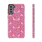 Pink Pyramid Heart Samsung Case