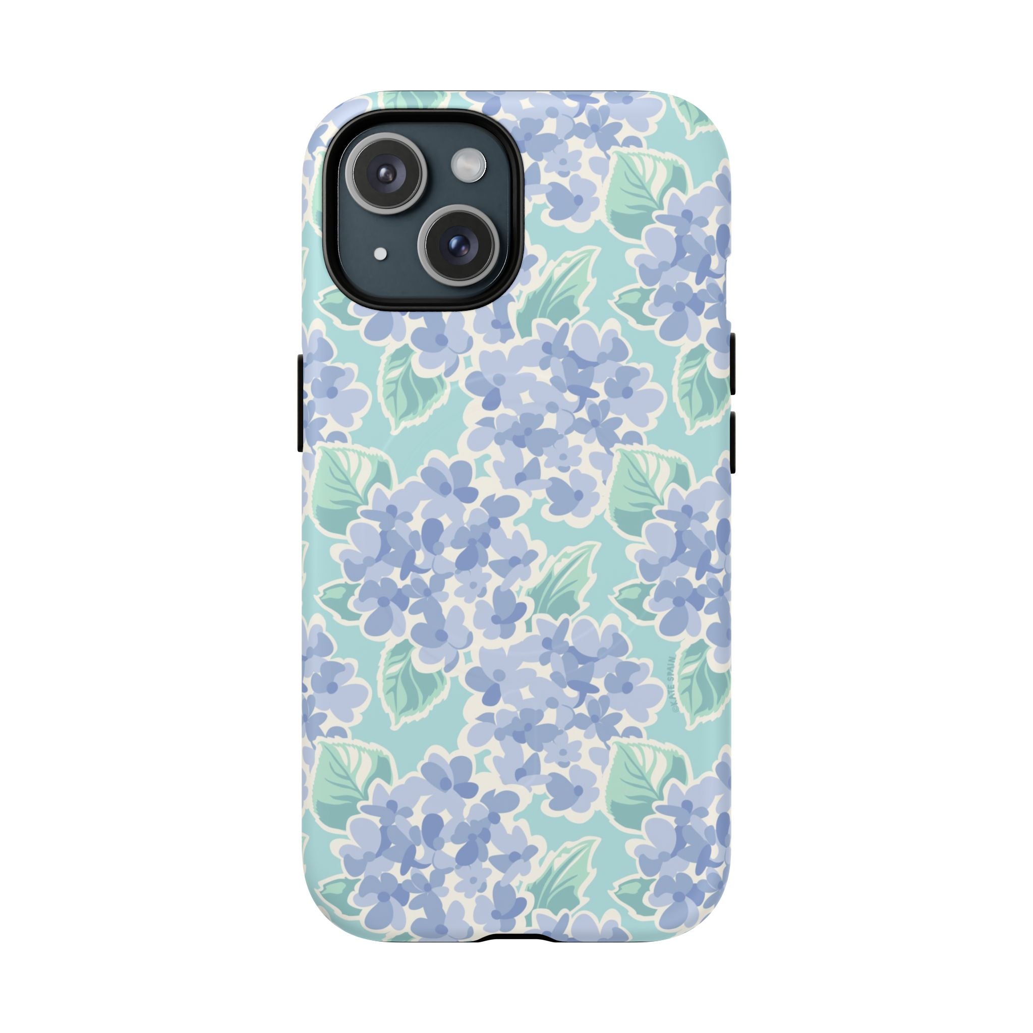 Nantucket Hydrangea MagSafe iPhone Phone Case – Matte | periwinkle, sky blue, mint hydrangea floral print