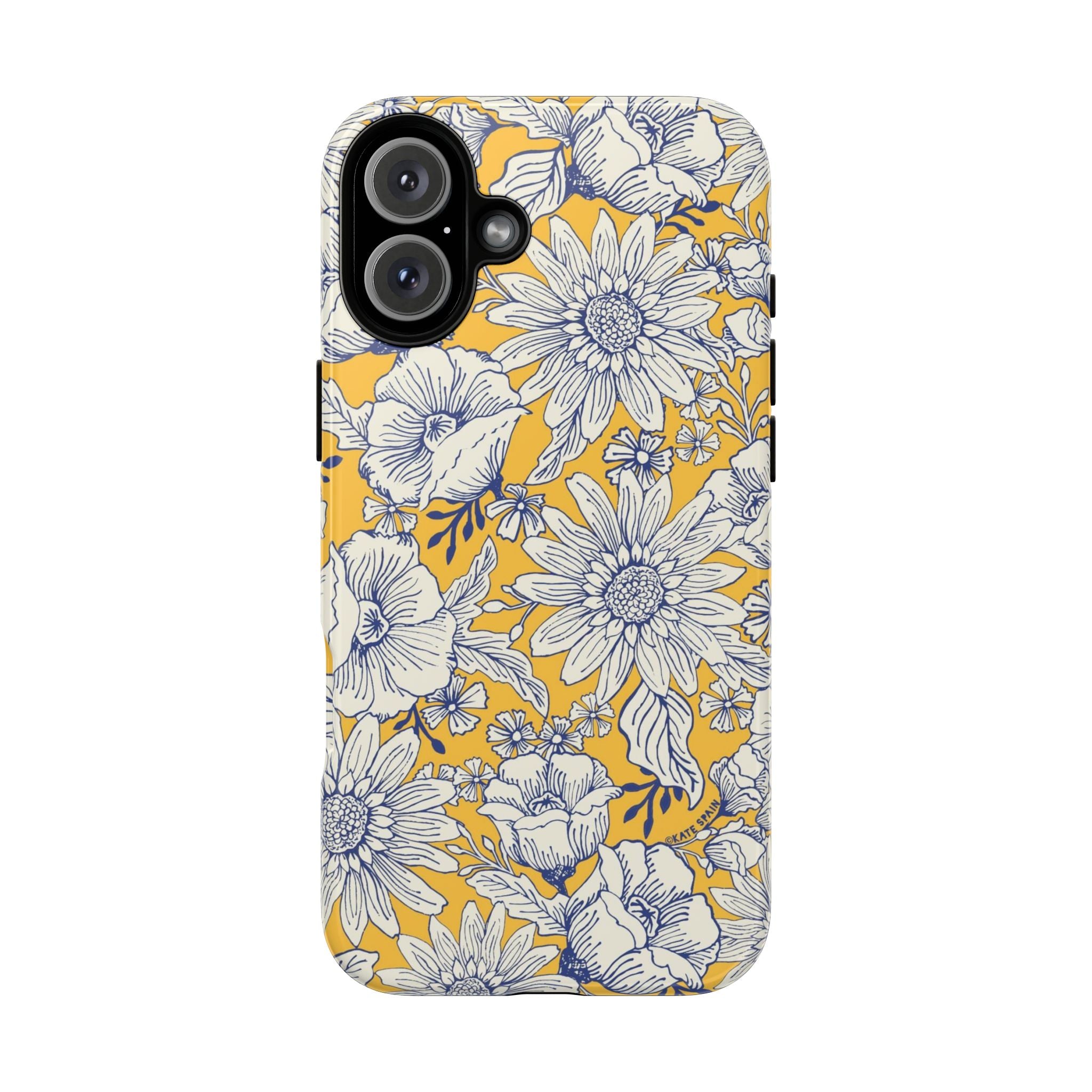 Jardin tough case for iPhone 16 Plus - glossy elegant floral jardin cover
