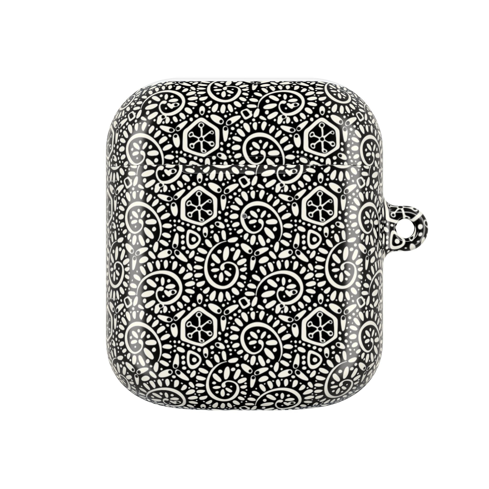 Canto Swirls Black AirPods Case