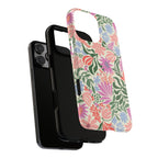 Botanica Pastel Tough iPhone 16 Pro Max Case – dual-layer construction detail | blush, lavender, sage pastel botanical wildflower print
