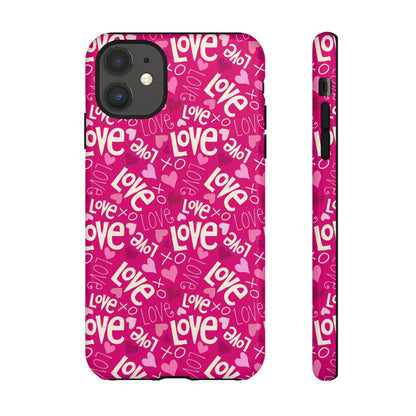 Lotta Love Pattern iPhone Tough Case