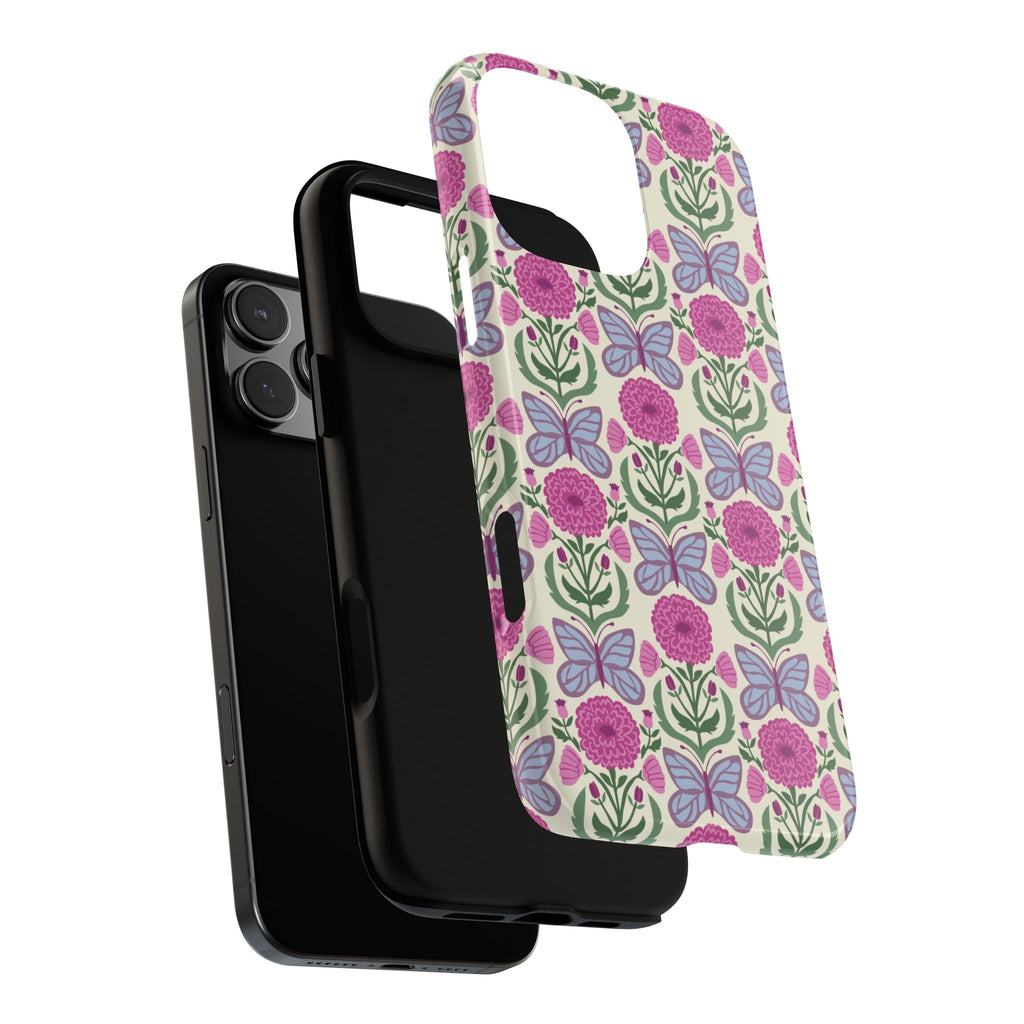 Butterfly Tough iPhone 16 Pro Max Case – exploded side view showing dual-layer construction