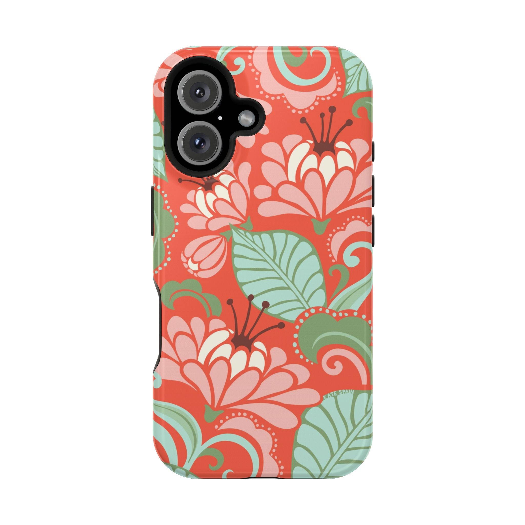 Sarabande MagSafe tough case for iPhone 16 - glossy elegant floral sarabande cover