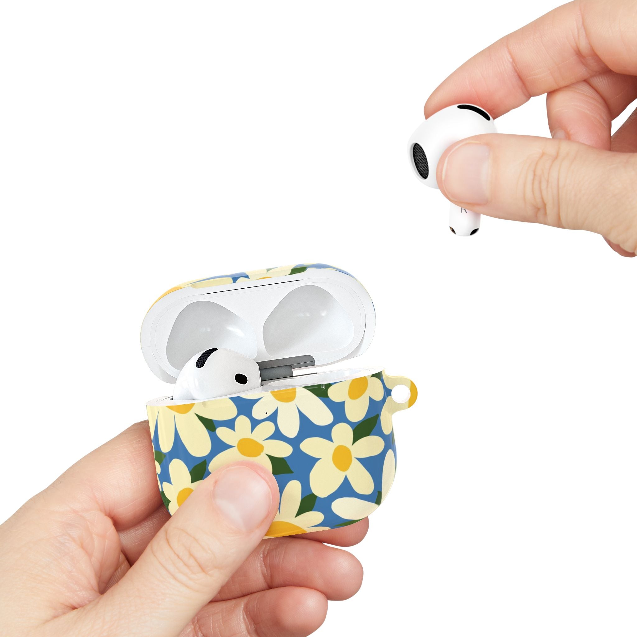 Shasta Daisy Blue AirPods Case