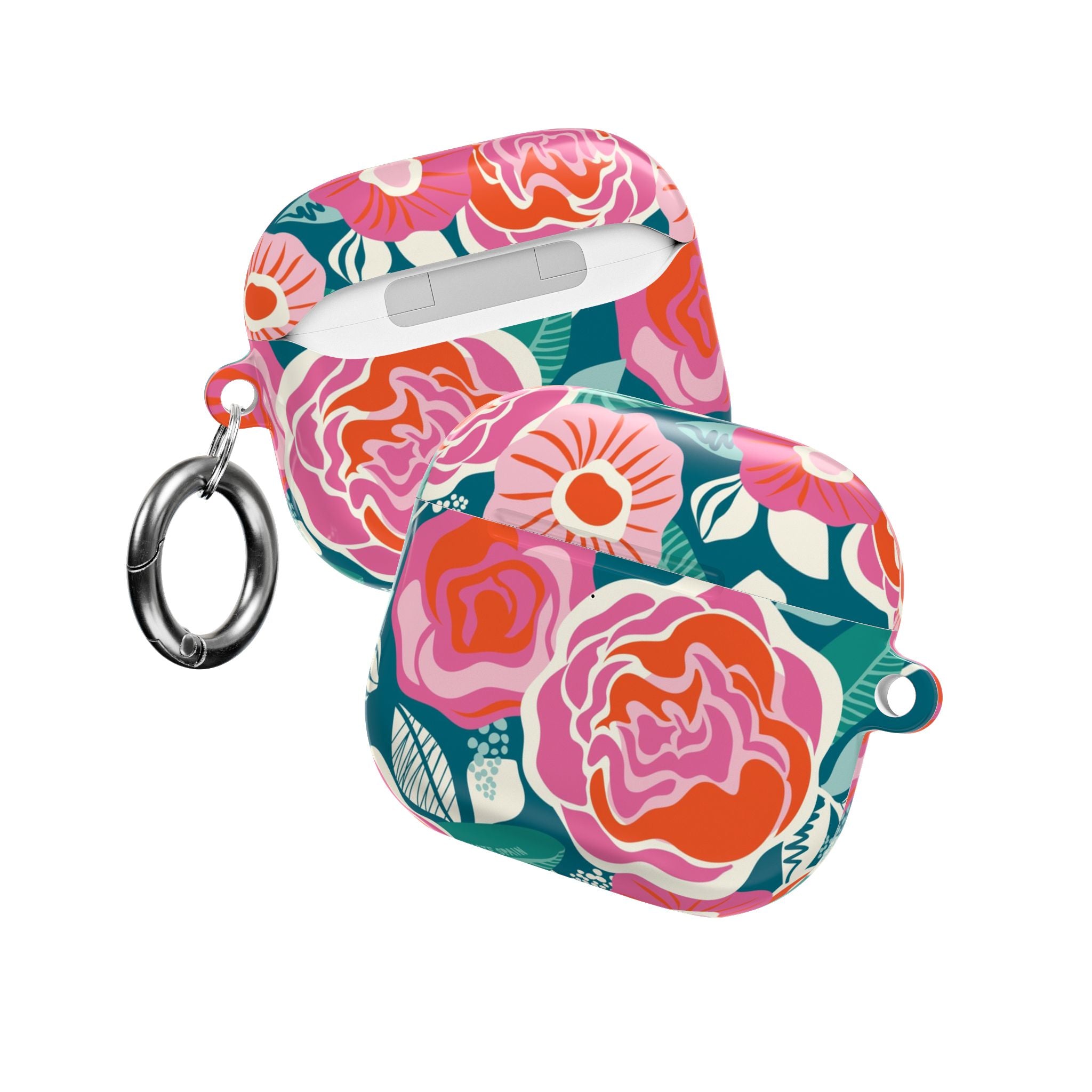 Tea Rose Teal AirPods Case