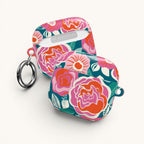Tea Rose Teal AirPods Case