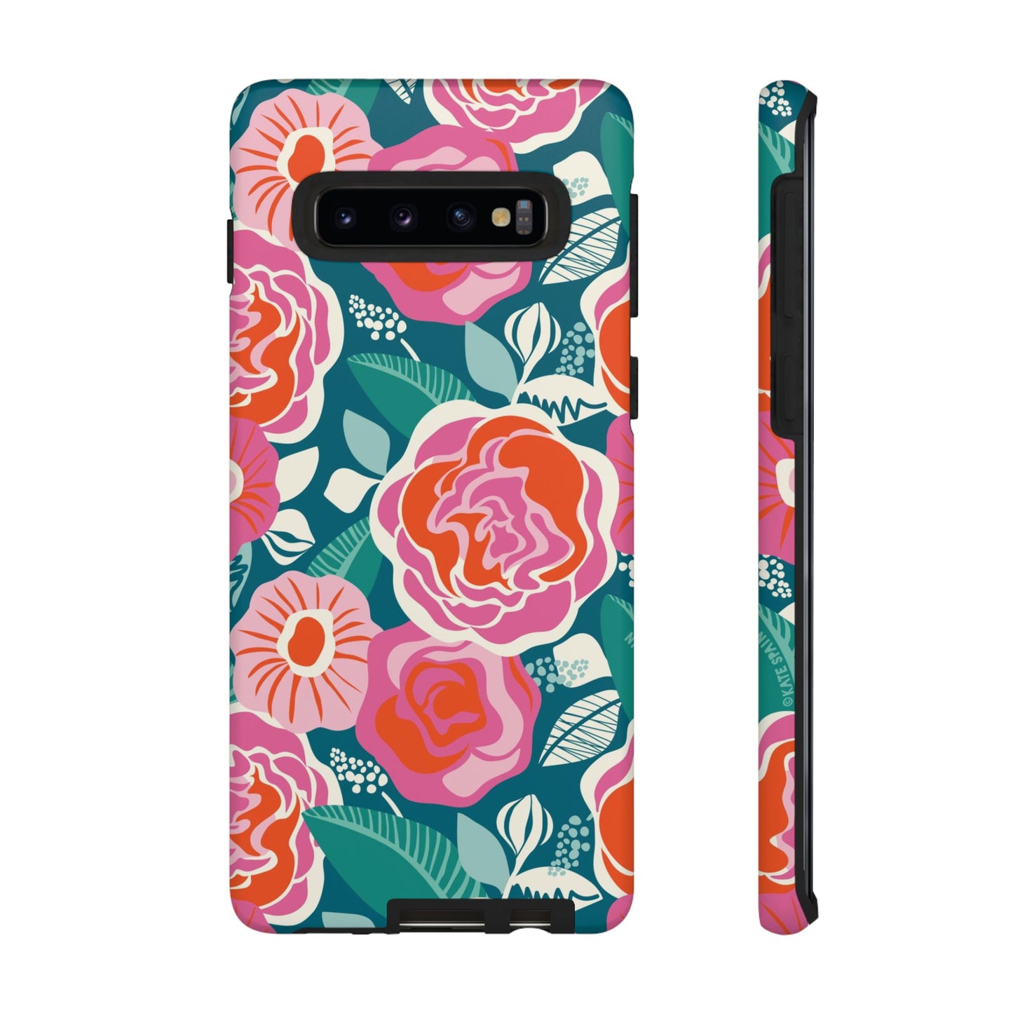 Tea Rose Teal Samsung Galaxy Tough Case