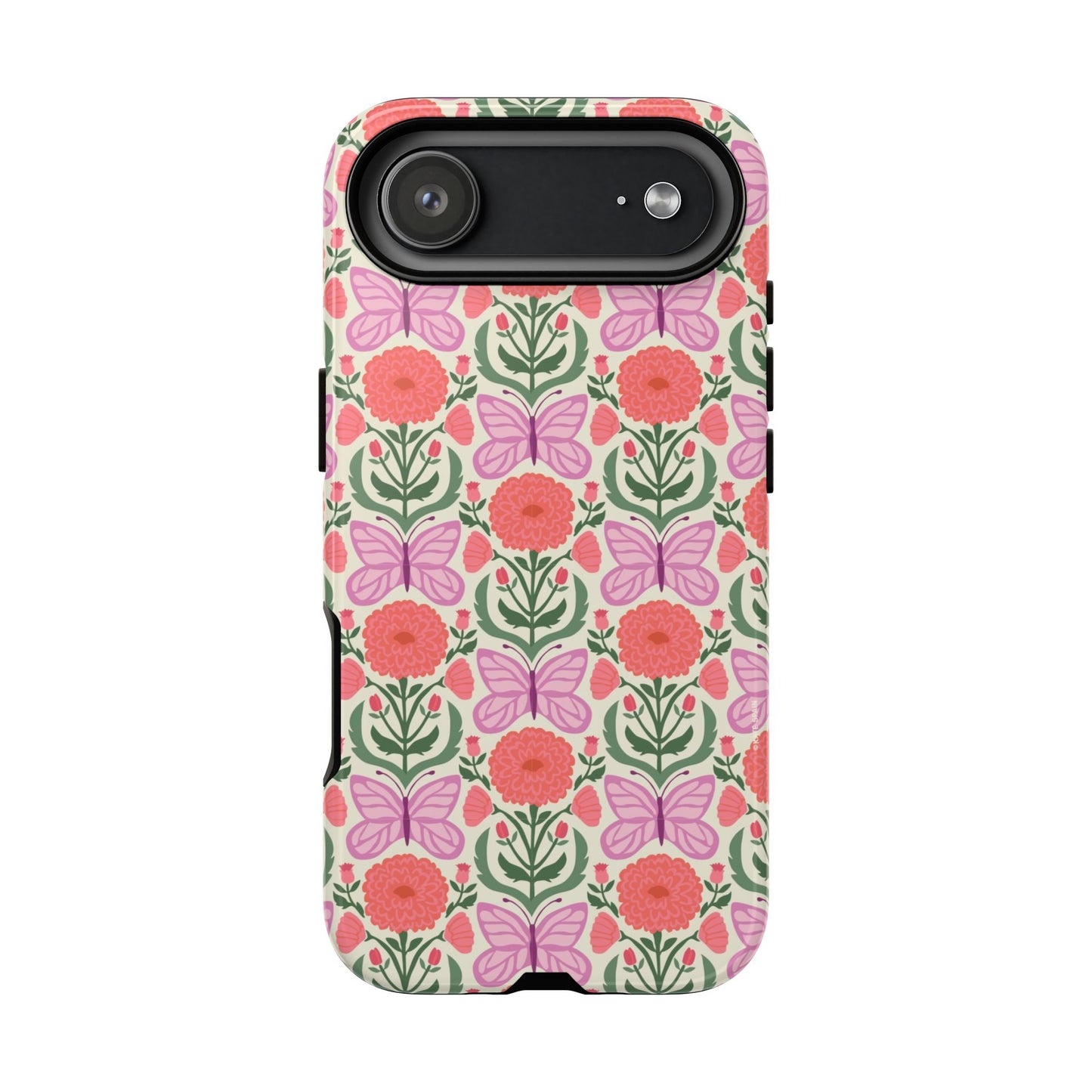Pink Butterfly iPhone Case - Nature Inspired Design