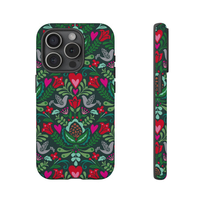 Rosemaling iPhone Tough Case iPhone 15 Pro Matte