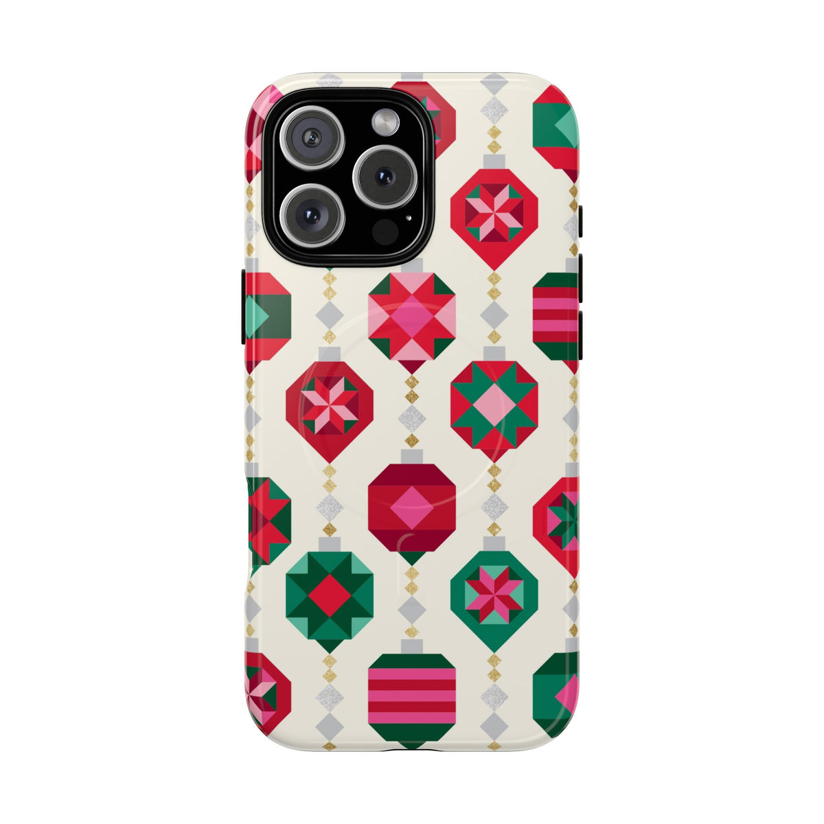 Felicity Ornaments MagSafe iPhone 16 Pro Max Case – Glossy | holiday ornament print